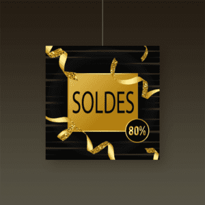 Affiche Suspendue, double face