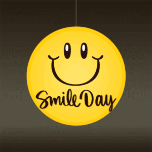 Affiche circulaire suspendue, double face