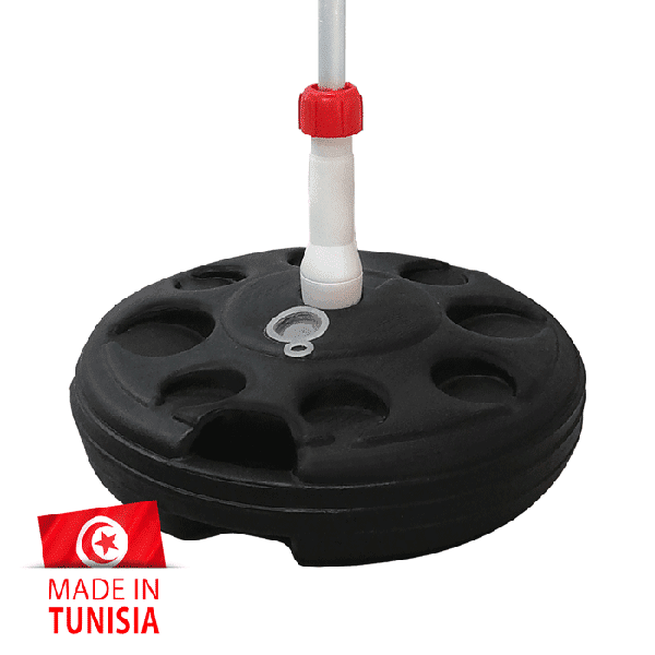 Embase à sable / à eau 15 Kg, pour flag mat tube Ø 20 / 25 mm