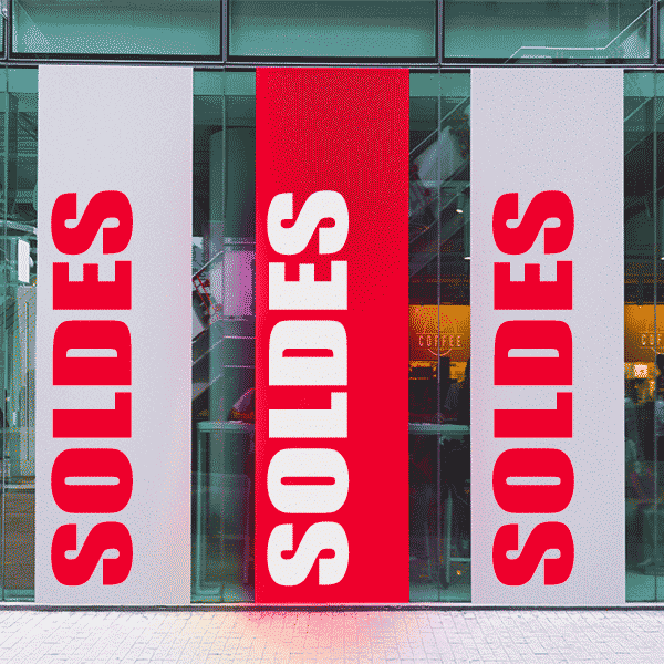 Autocollant perforé / One way vision, impression Latex – Image 3