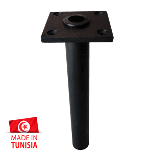 Pied métal encastrable au sol